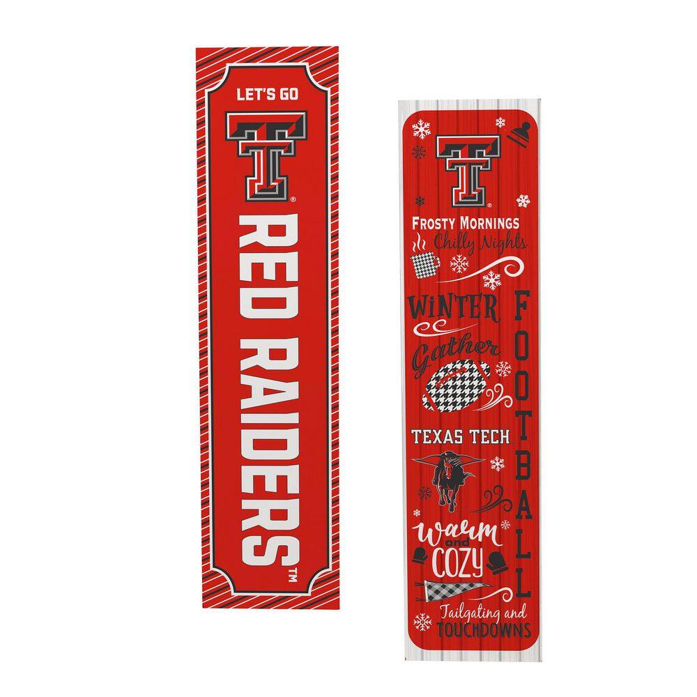 47 in. Double Sided Leaner Porch Sign, Texas Tech University, Winter Seasonal price history on PriceWatchPro