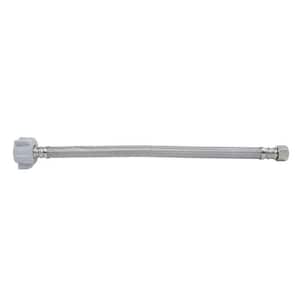 3/8 in. Compression x 7/8 in. Ballcock Nut x 12 in. Braided Stainless Steel Toilet Supply Line