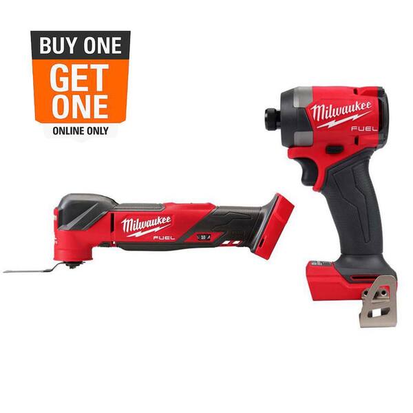 M18 FUEL 18V Lith-Ion Cordless Brushless Oscillating Multi-Tool w/ 1/4 in. Impact Driver