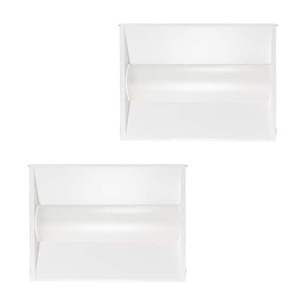 2 ft. x 2 ft. Integrated LED Watt/CCT Selectable White Troffer Retrofit Kit, 3750-5000 Lumens, 3500/4000/5000K (2-Pack)