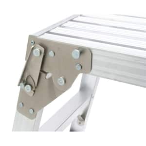 39-1/2 in. x 12 in. x 20-9/16 in. Aluminum Work Platform with 225 lb. Load Capacity