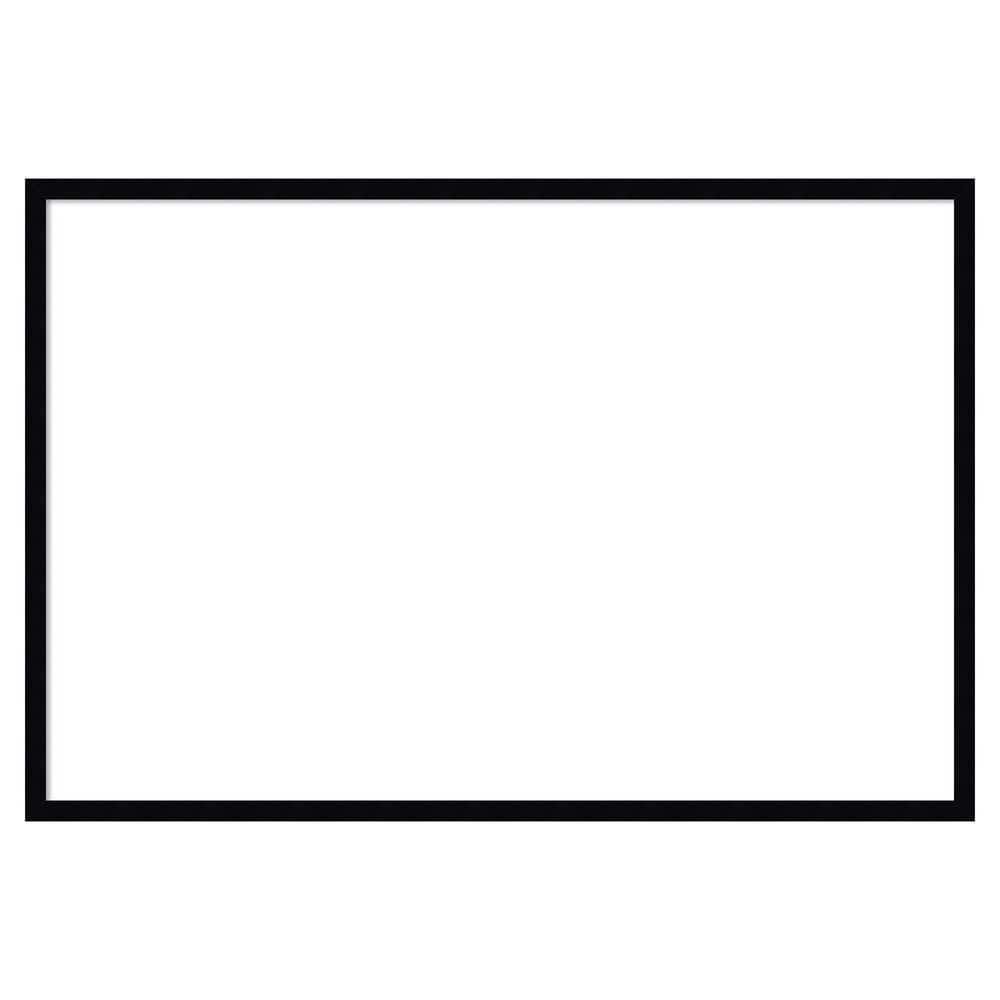 Amanti Art Svelte Noir Black 37 in. x 25 in. Wood Framed Dry Erase ...