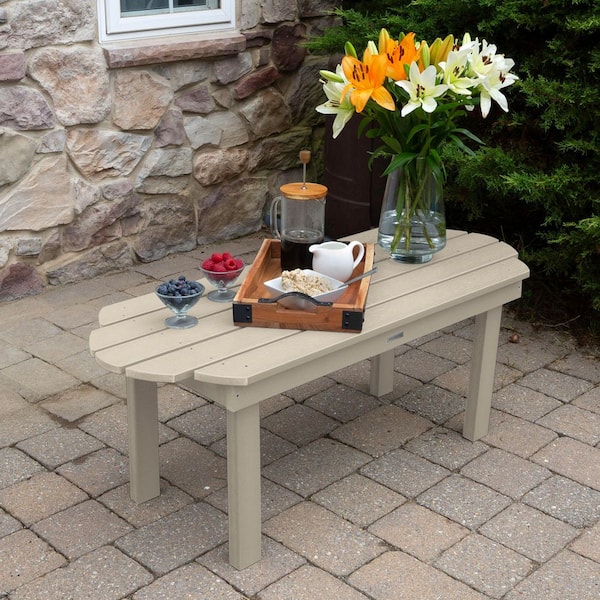Classic Westport Whitewash Recycled Plastic Outdoor Coffee Table
