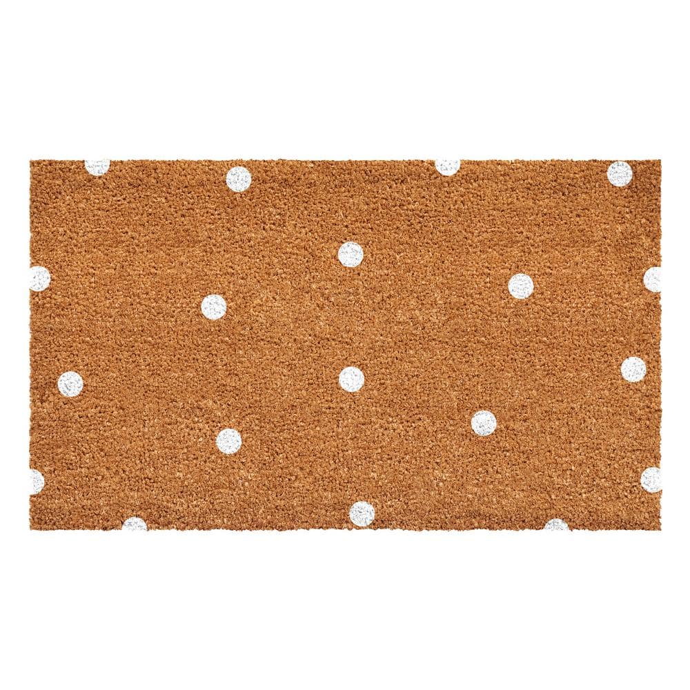 24 in. x 36 in. White Polka- Dots Doormat price history on PriceWatchPro