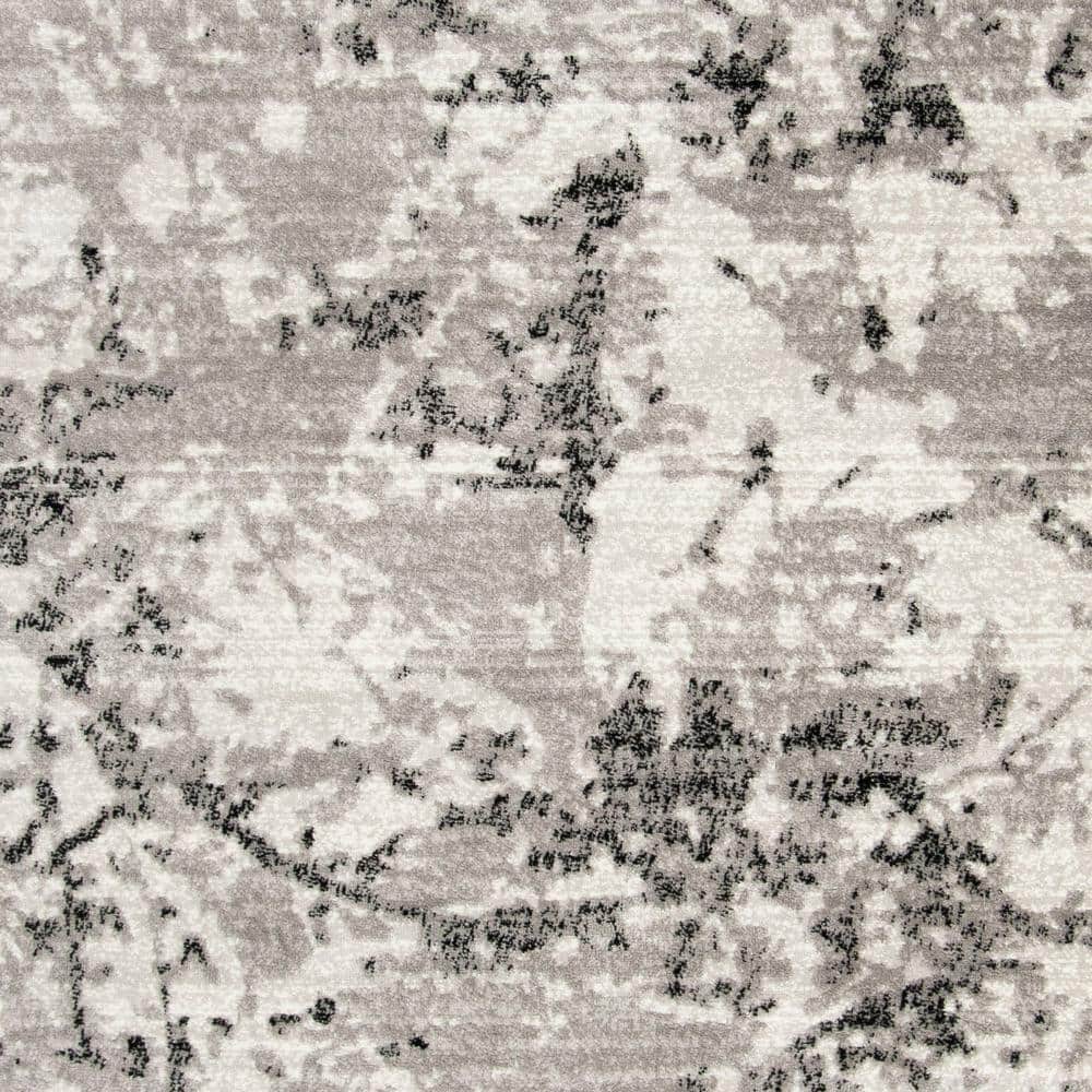 Skyler Grey and Ivory 8' x 10' Medallion Area Rug