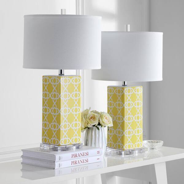 yellow and grey lamp