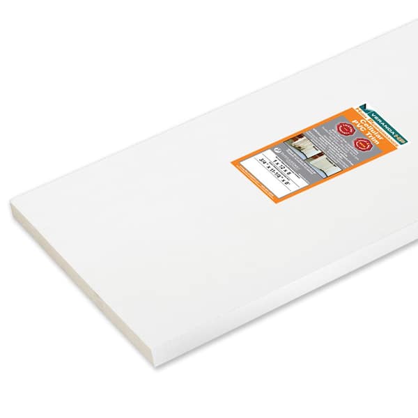 Veranda 3/4 in. x 11-1/4 in. x 8 ft. High Performance White Cellular PVC Trim Board