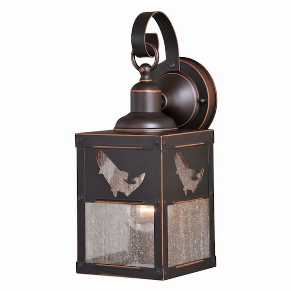 Old Fashioned Rustic Western Cowboy Electric Metal Lantern Lamp Or