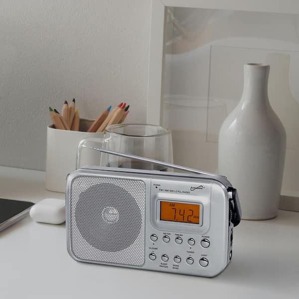 Supersonic SC-1091 4-Band AM/FM/SW RADIO with Digital Display and Alarm Clock 