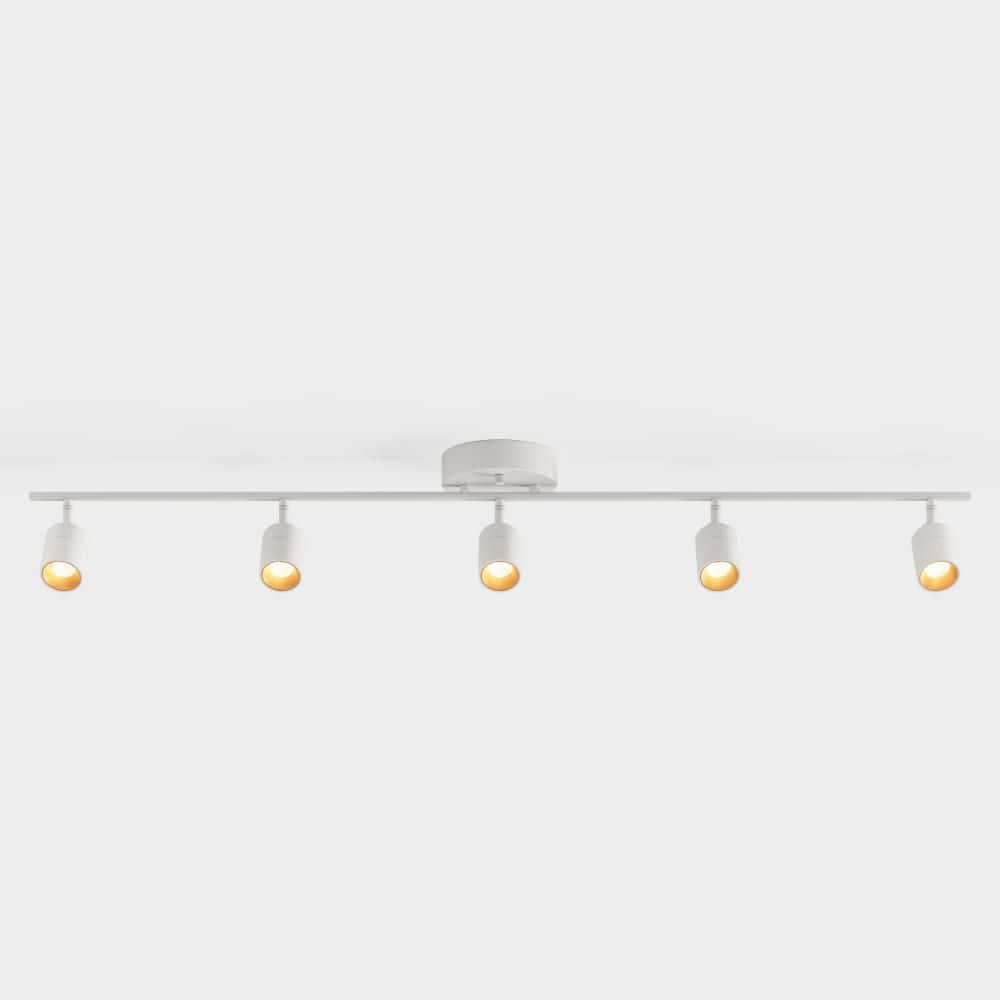 Vidalite Shura 5-Light White Integrated LED Track Light with