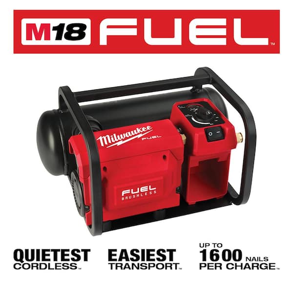 M18 FUEL 18-Volt Lithium-Ion Brushless Cordless 2 Gal. Electric Compact  Quiet Compressor (Tool-Only)