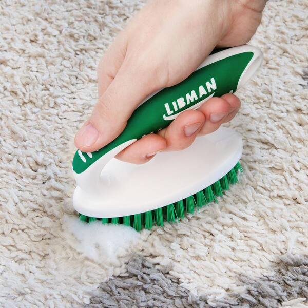 Libman Dual Surface Floor Scrub Brush with Steel Handle 532 - The Home Depot