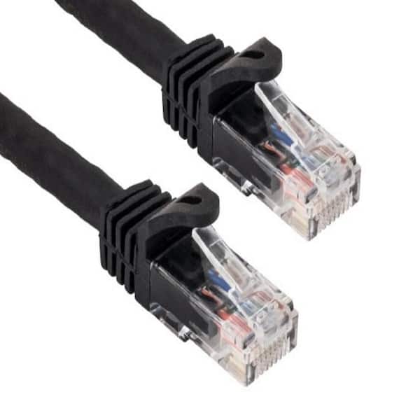 10 ft. Cat6a 600 MHz UTP Snagless Ethernet Network Patch Cable, Black