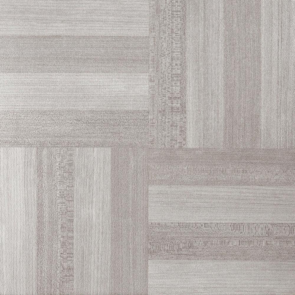 Ash Gray Wood 12" x 12" Self-Adhesive Vinyl Floor Tiles