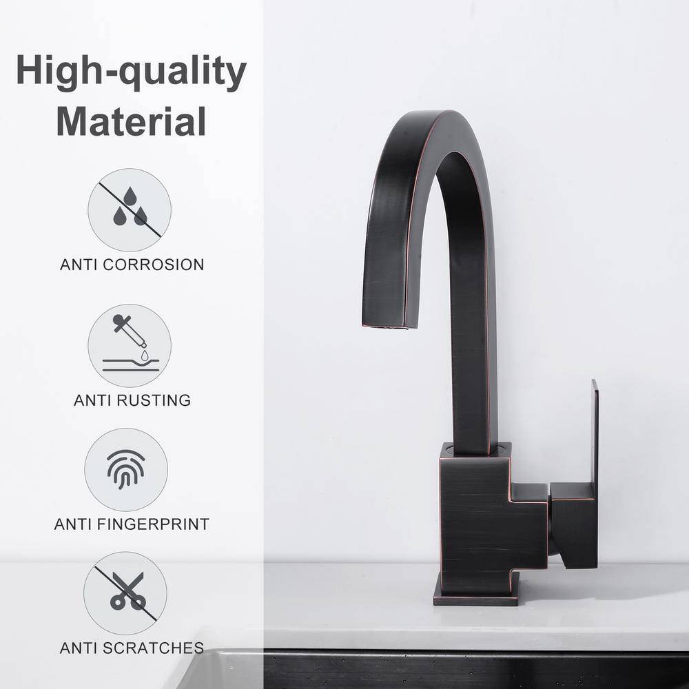 Oil Rubbed Bronze Single Handle Bar Faucet with Ceramic Valve