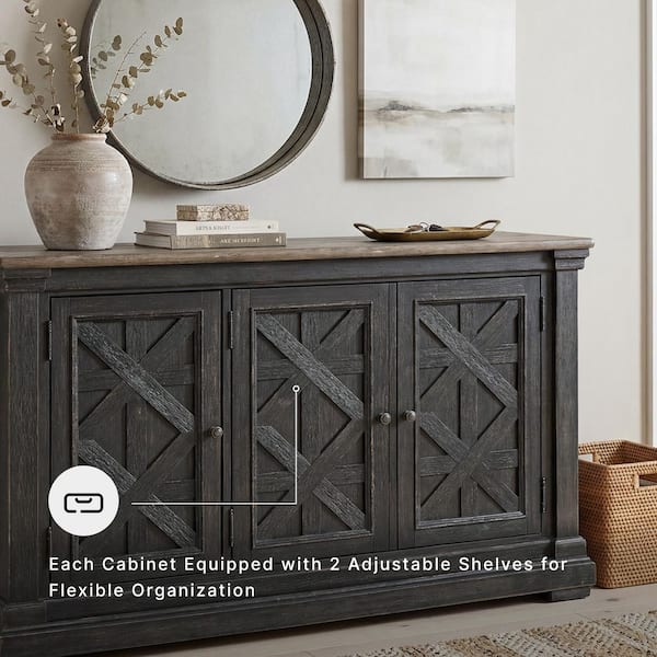 Signature DESIGN BY ASHLEY Tyler Creek Casual Black/Gray MDF 57.88