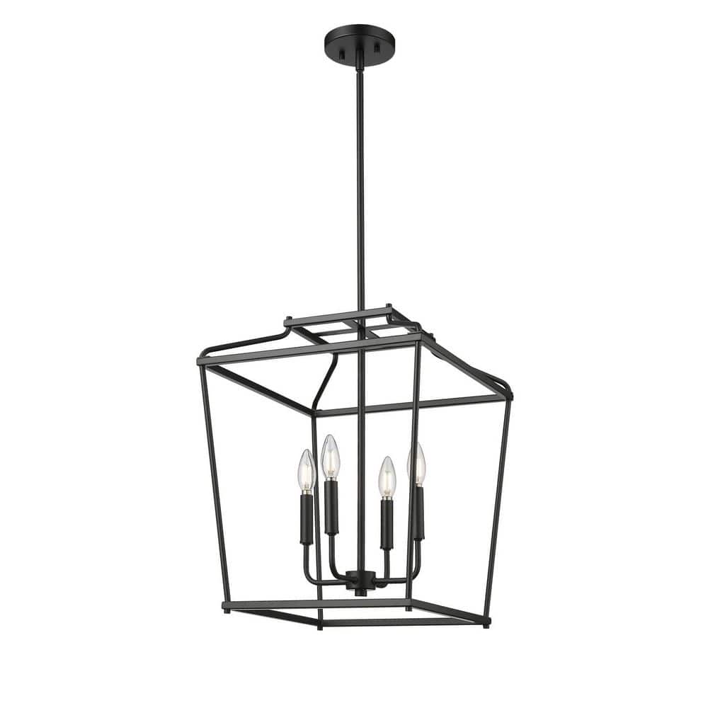 Nellita 16 inch Wide 4-Light Pendant-Matte Black price history on PriceWatchPro