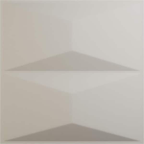 Ekena Millwork 11 7/8 in. x 11 7/8 in. Aberdeen EnduraWall Decorative 3D Wall Panel, Satin Blossom White (12-Pack for 11.76 Sq. Ft.)