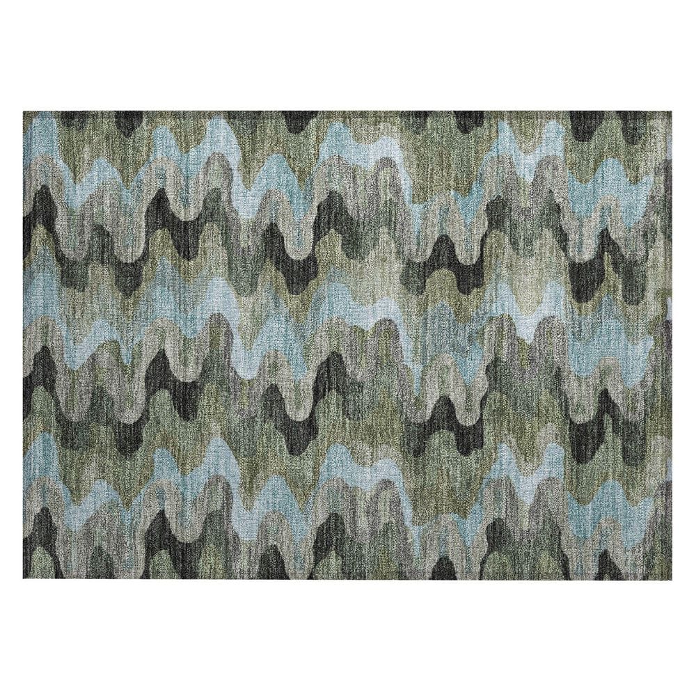 Chantille Machine Washable Indoor/Outdoor Abstract ACN2481 Basil 2 ft. x 3 ft. Accent Rug price history on PriceWatchPro