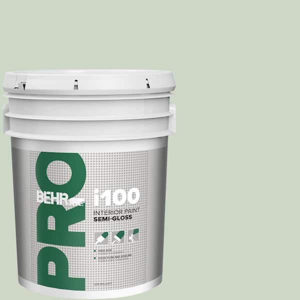 BEHR PRO 5 gal. #S390-2 Spring Valley Semi-Gloss Interior Paint