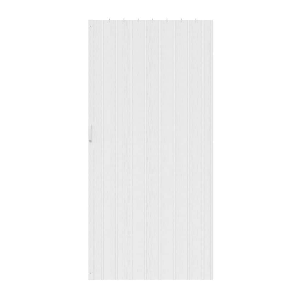 36 in. x 80 in. White Vinyl PVC Panel Accordion Door, Interior Folding Doors with Installation Hardware price history on PriceWatchPro