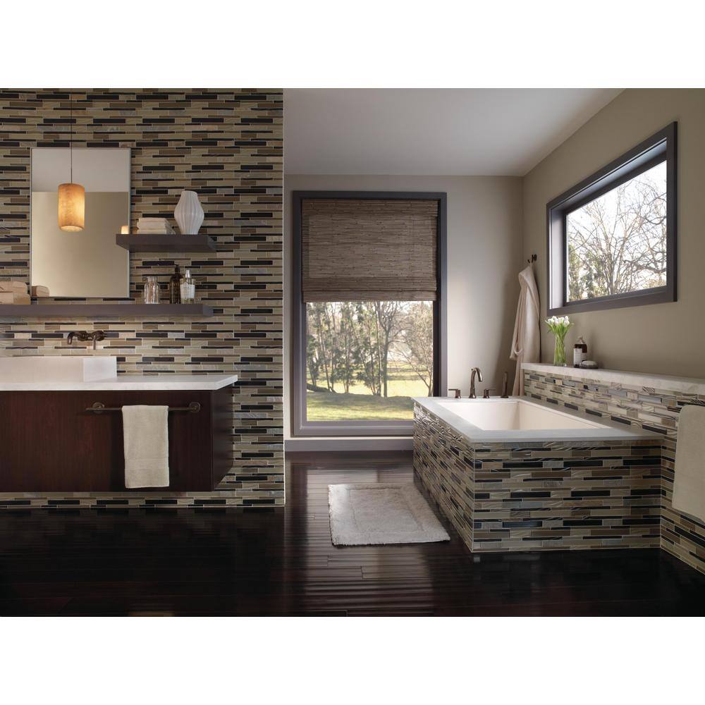 Sleek Venetian Bronze Wall Mounted Modern Bathroom Faucet