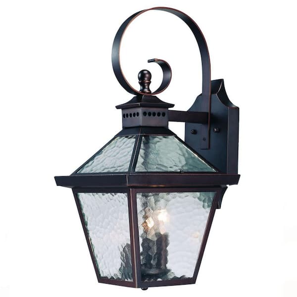 HomeRoots 21 in. Bronze Outdoor Hardwired Sconce with No Bulbs Included