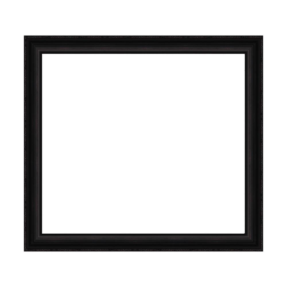 Amanti Art Mirror Makeover Parlor Black 41.25 in. W x 37.25 in. H ...