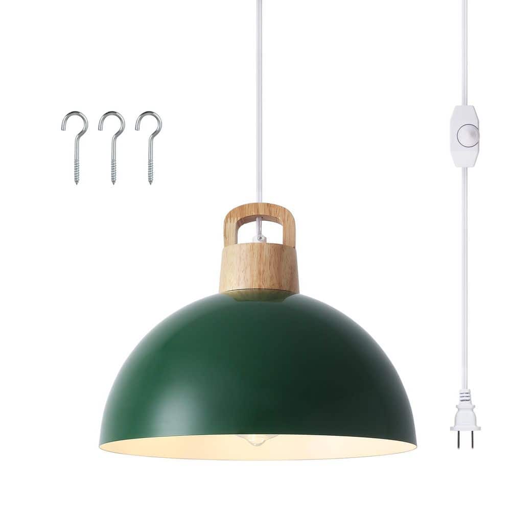 1 Light Green Shaded Industrial Single Pendant Light with Metal Dome Shade for Dinning Room,No Bulbs Included price history on PriceWatchPro