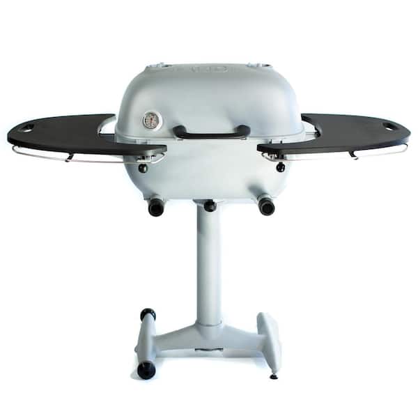 PK Grills PK360 Cast Aluminum Charcoal Grill and Smoker in Gray Silver