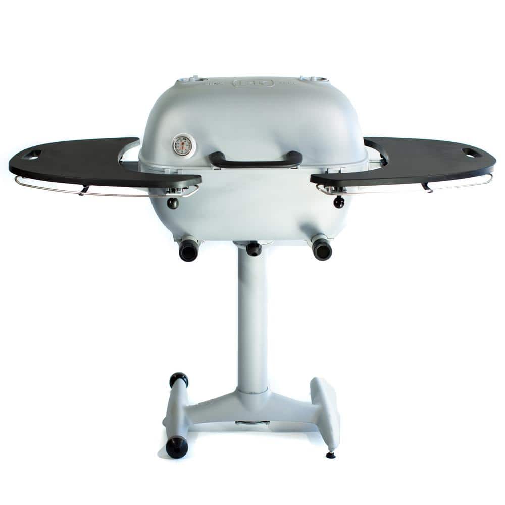PK360 Cast Aluminum Charcoal Grill and Smoker in Gray Silver
