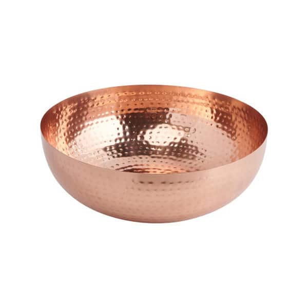 Storied Home 14 in. 56 fl.oz Copper Iron Serving Bowls