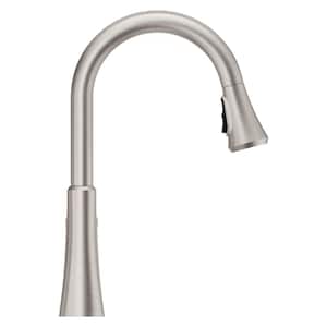 Miri Single-Handle Pull-Down Sprayer Kitchen Faucet with Soap Dispenser in Spot Defense Stainless Steel