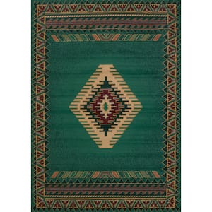 Manhattan Tucson LT Green 1 ft. 10 in. x 3 ft. Accent Area Rug