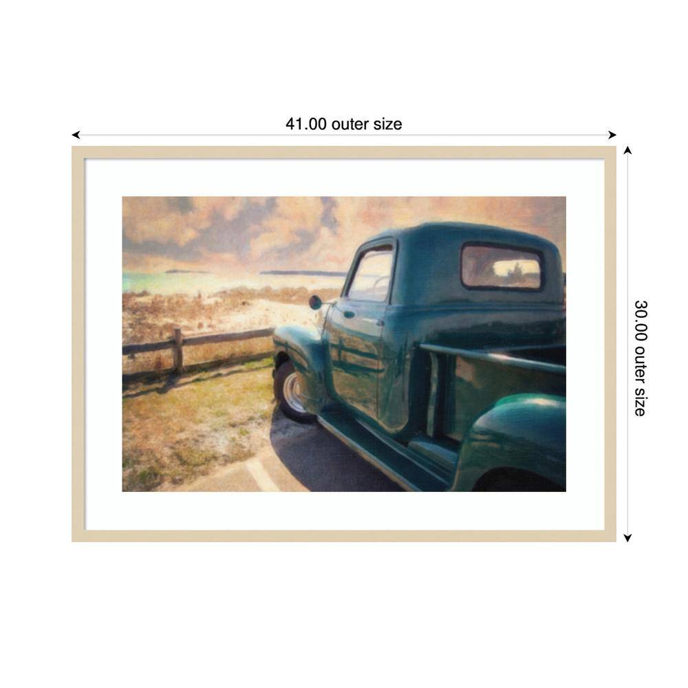 Great Ride Great View Framed Giclee Print in Svelte Natural