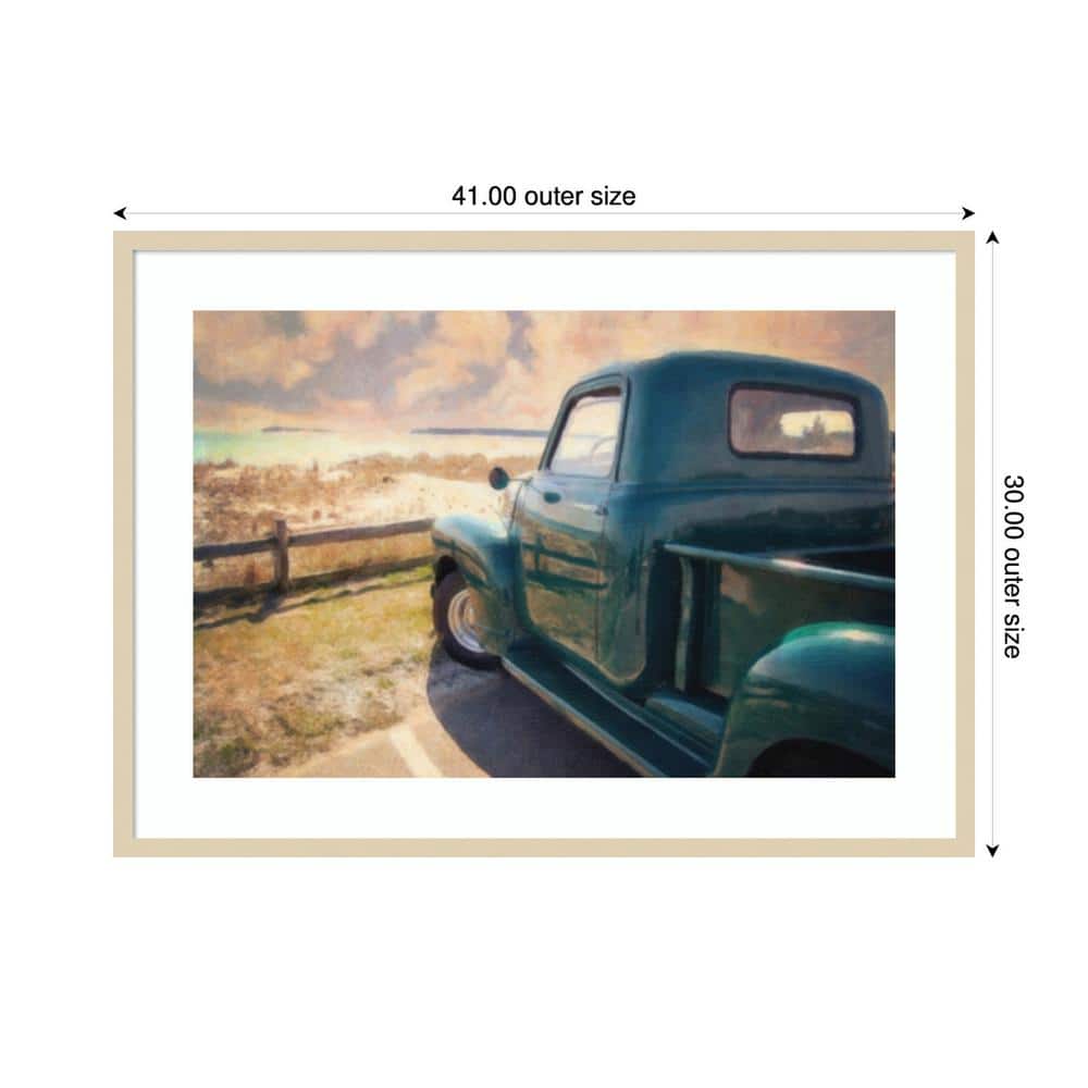 Great Ride Great View Framed Giclee Print in Svelte Natural