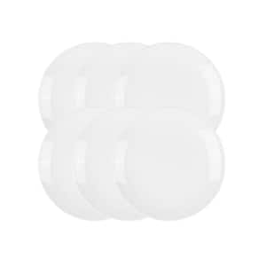 Simply White 6-Piece 7.5 in. Porcelain Salad Plate Set
