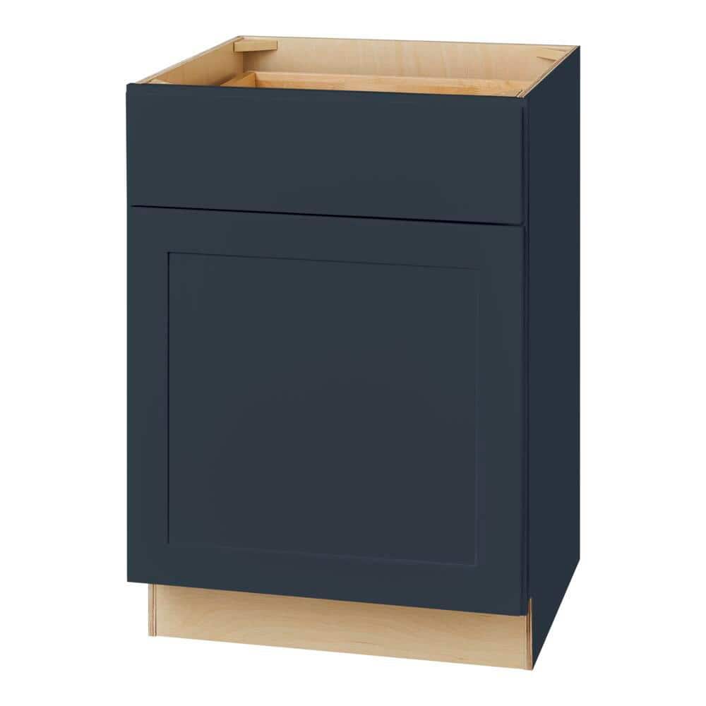 Avondale 24 in. W x 24 in. D x 34.5 in. H Ready to Assemble Plywood Shaker Base Kitchen Cabinet in Ink Blue price history on PriceWatchPro