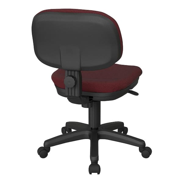 Office Star Products Basic Task Chair in Diamond Wine Fabric SC117-298 -  The Home Depot