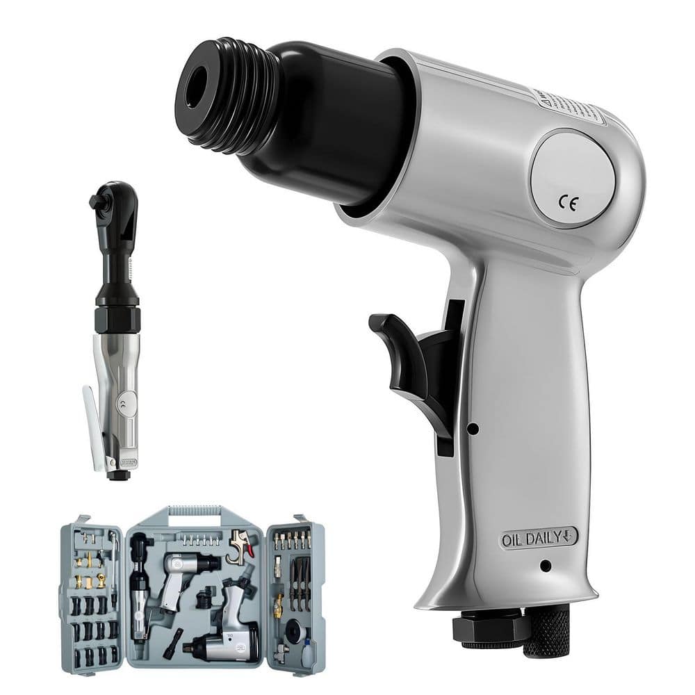 50-Piece Pro Air Tool and Accessories Kit-1/2 in. Air Impact Wrench 3/8 in. Ratchet Wrench 4500BPM Hammer price history on PriceWatchPro