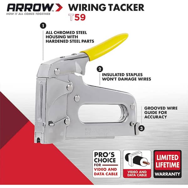 Arrow Insulated Cable Staple Gun T59 - The Home Depot Arrow Insulated Cable Staple Gun T59 - The Home Depot