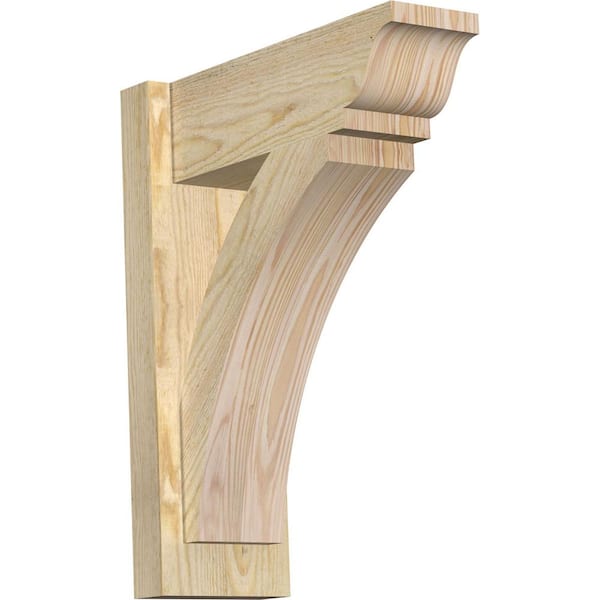 Ekena Millwork 6 in. x 20 in. x 16 in. Douglas Fir Thorton Traditional Rough Sawn Outlooker