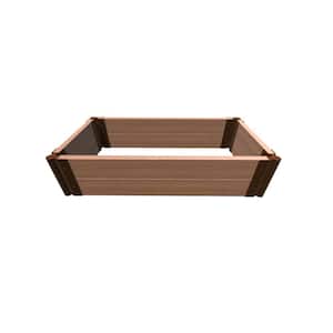 Tool-Free Classic Sienna 2 ft. x 4 ft. x 11 in. Composite Raised Garden Bed-2 in. Profile