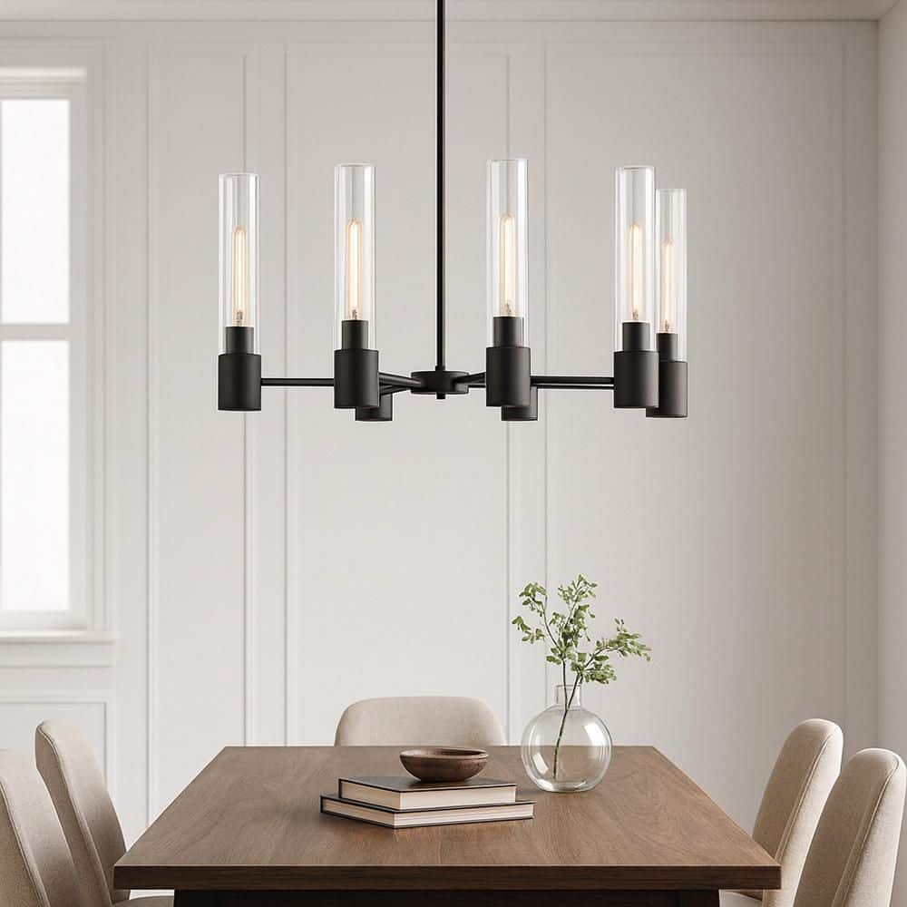 Shea 6-Light Black Island Chandelier price history on PriceWatchPro