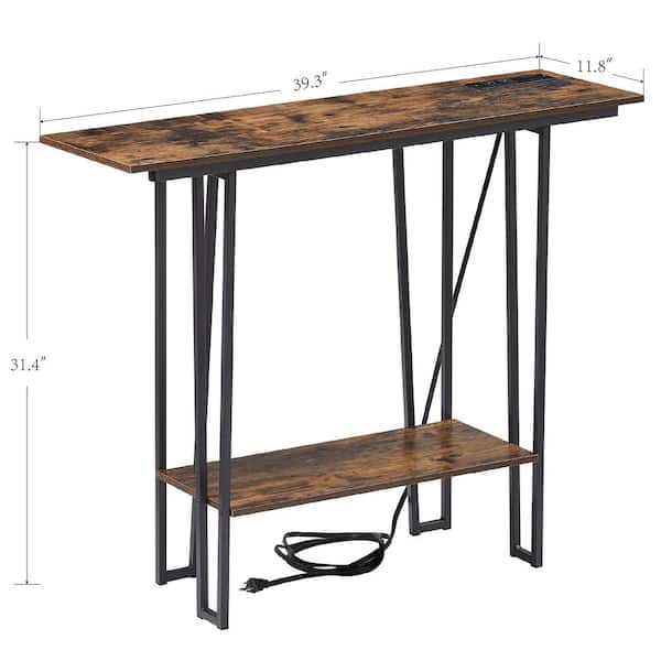 Thin Metal rectangular console table CS5120