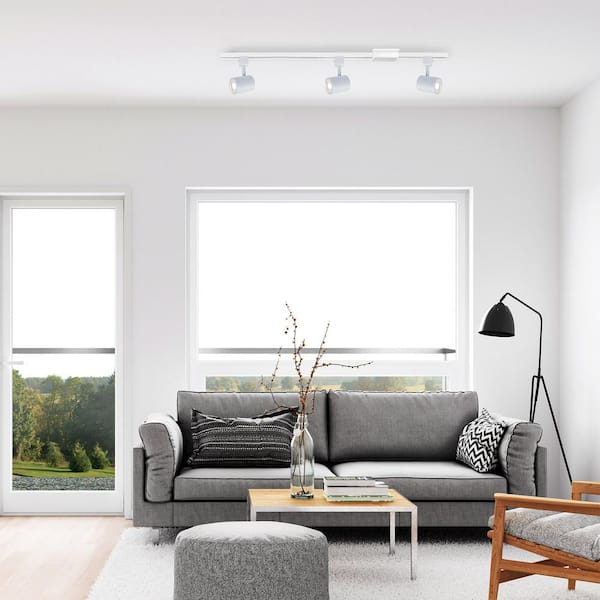 Charge White 5CCT Integrated LED Ceiling Hardwired Fixed Track Cylinder Head, H Track (2-Pack)