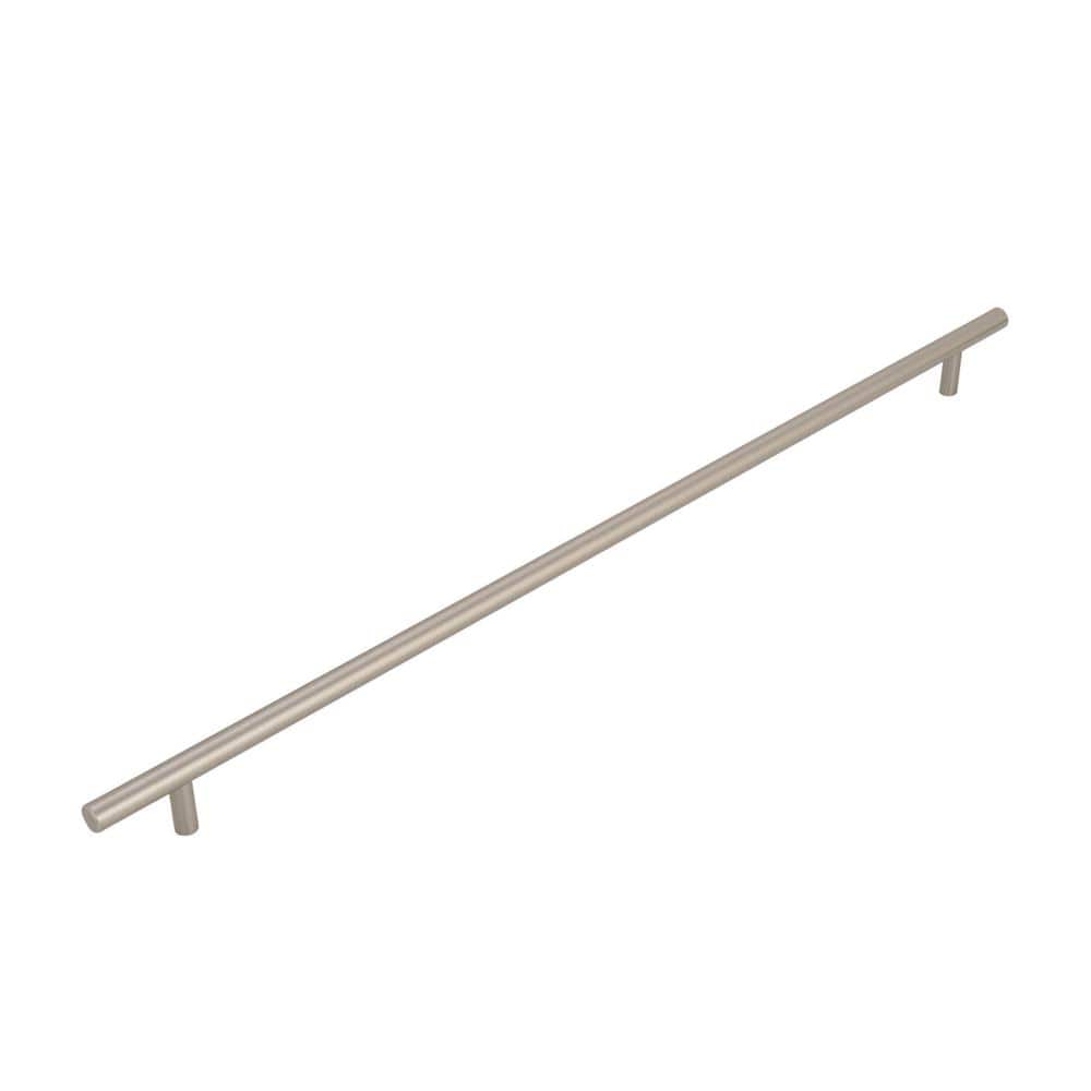 Sterling Nickel 18-7/8 Inch Modern Bar Pull with Mounting Hardware
