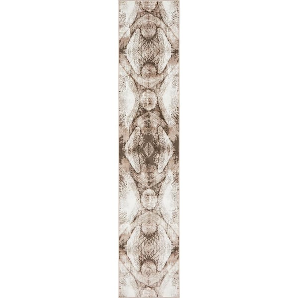 Unique Loom Sofia Albert Brown 2' 0 x 9' 10 Runner Rug