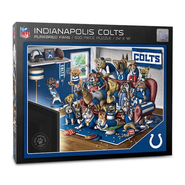 Indianapolis Colts Purebred Fans 18'' x 24'' A Real Nailbiter 500-Piece Puzzle