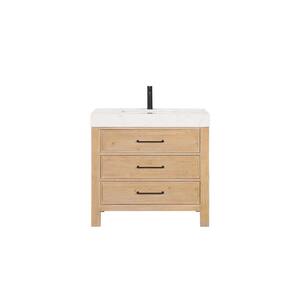 ROSWELL León 84 in.W x 22 in.D x 34 in.H Double Sink Bath Vanity in Fir ...